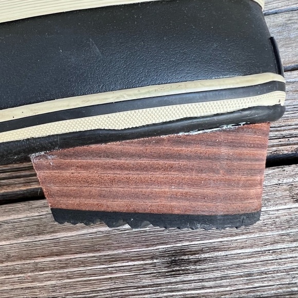 Sorel Slimpack Lace Leather Winter Snow Boot Waterproof Size 6 Tan Black - Picture 13 of 16